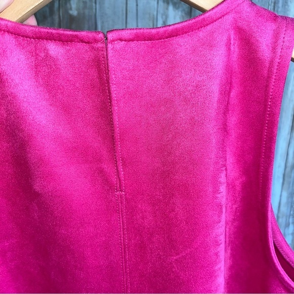 Ann Taylor Pink Suede Sleeveless Blouse - Picture 5 of 6